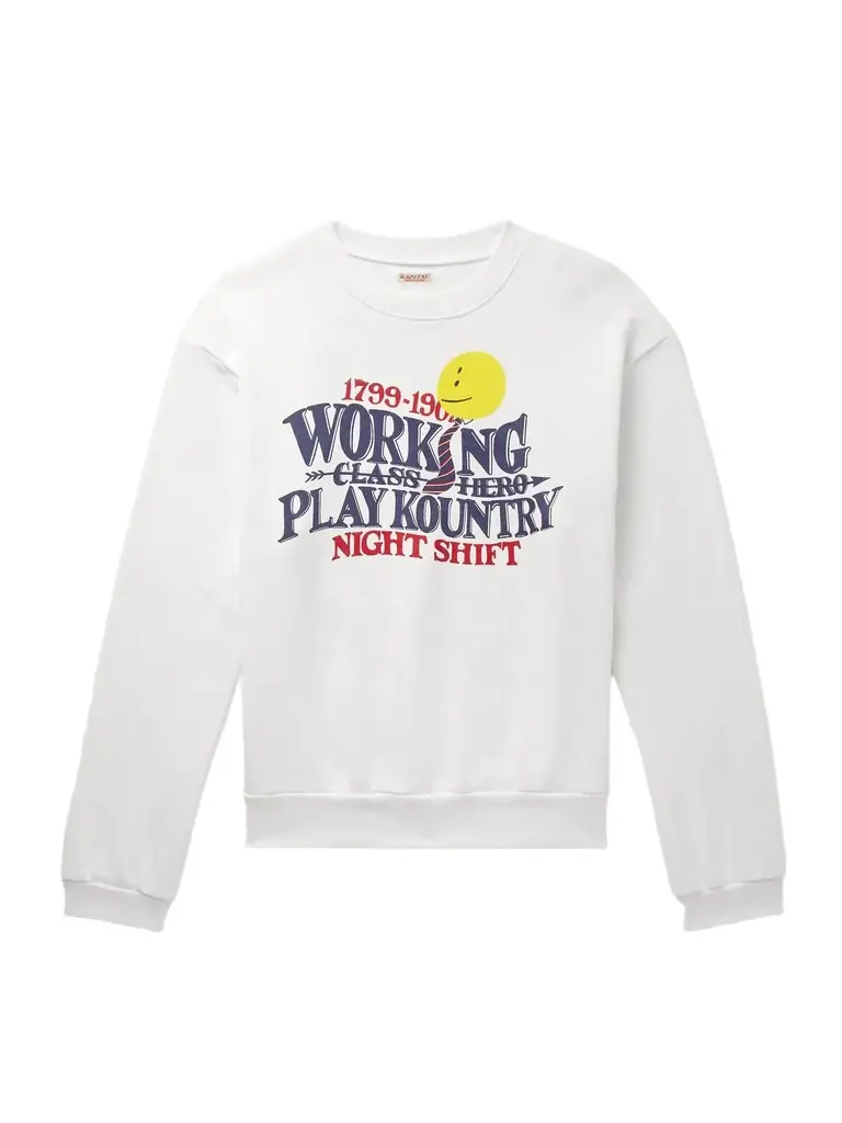 KAPITAL Printed Cotton-Jersey Sweatshirt - Men