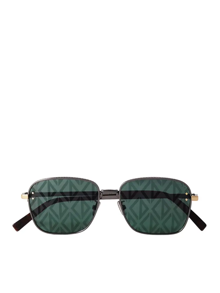 DIOR Eyewear CD Diamond S4U Geometric Silver-Tone and Tortoiseshell Acetate Sunglasses - Men