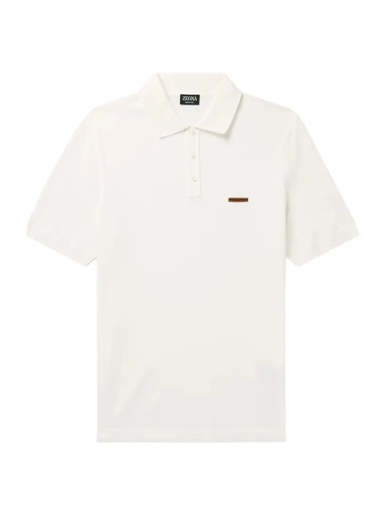 Zegna Slim-Fit Cotton-Piqué Polo Shirt - Men