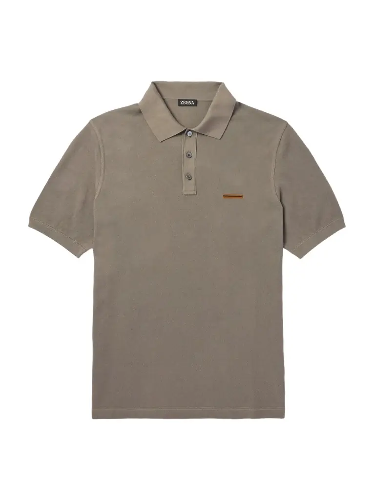 Zegna Slim-Fit Cotton-Piqué Polo Shirt - Men