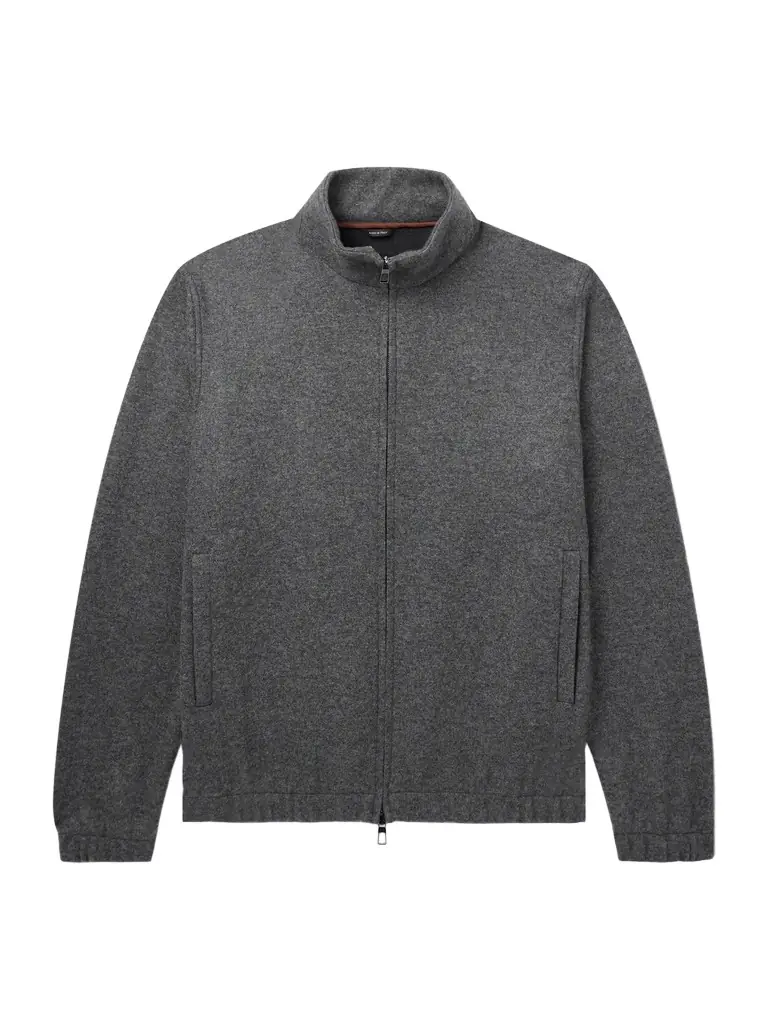 Loro Piana Cashmere-Blend Zip-Up Sweater - Men