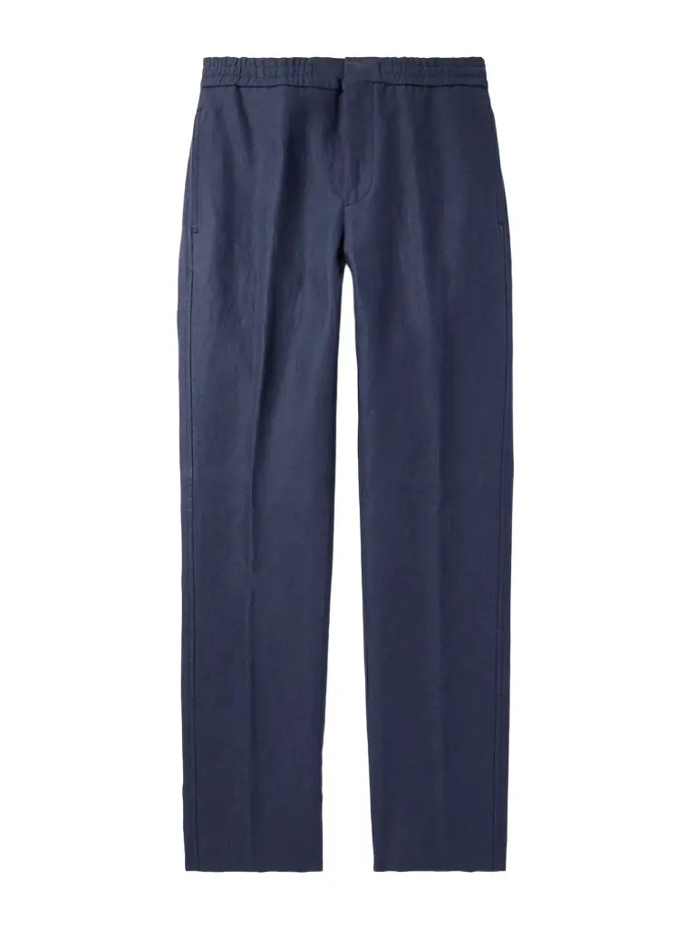 Loro Piana Tapered Linen Trousers - Men