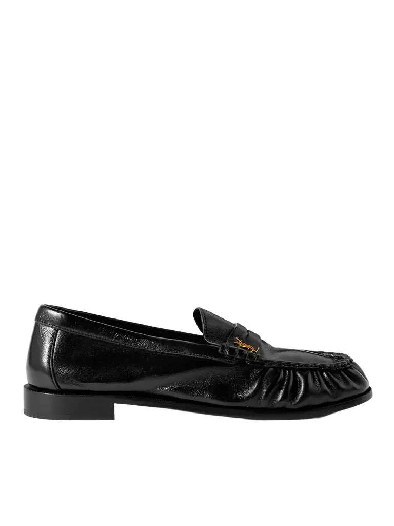 Saint Laurent Le Loafer Monogram Logo-Appliquéd Leather Penny Loafers - Men