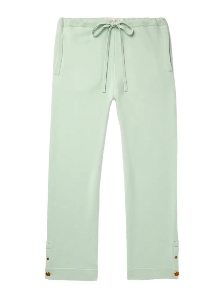 God's True Cashmere Straight-Leg Cashmere Drawstring Trousers - Men