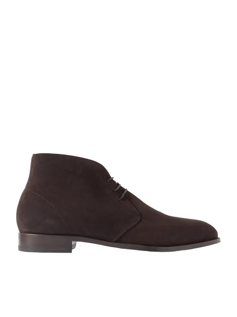 Manolo Blahnik Berwick Suede Chukka Boots - Men