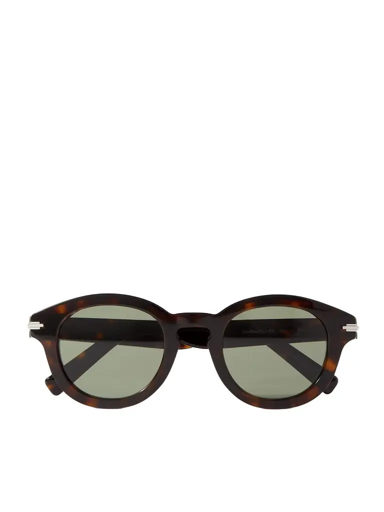 DIOR Eyewear DiorBlackSuit R5I Round-Frame Acetate Sunglasses - Men