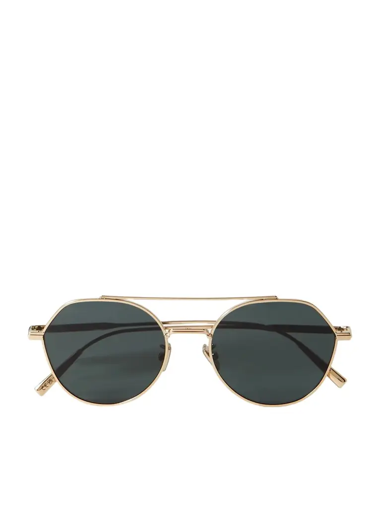 DIOR Eyewear DiorBlackSuit R6U Aviator-Style Gold-Tone Sunglasses - Men