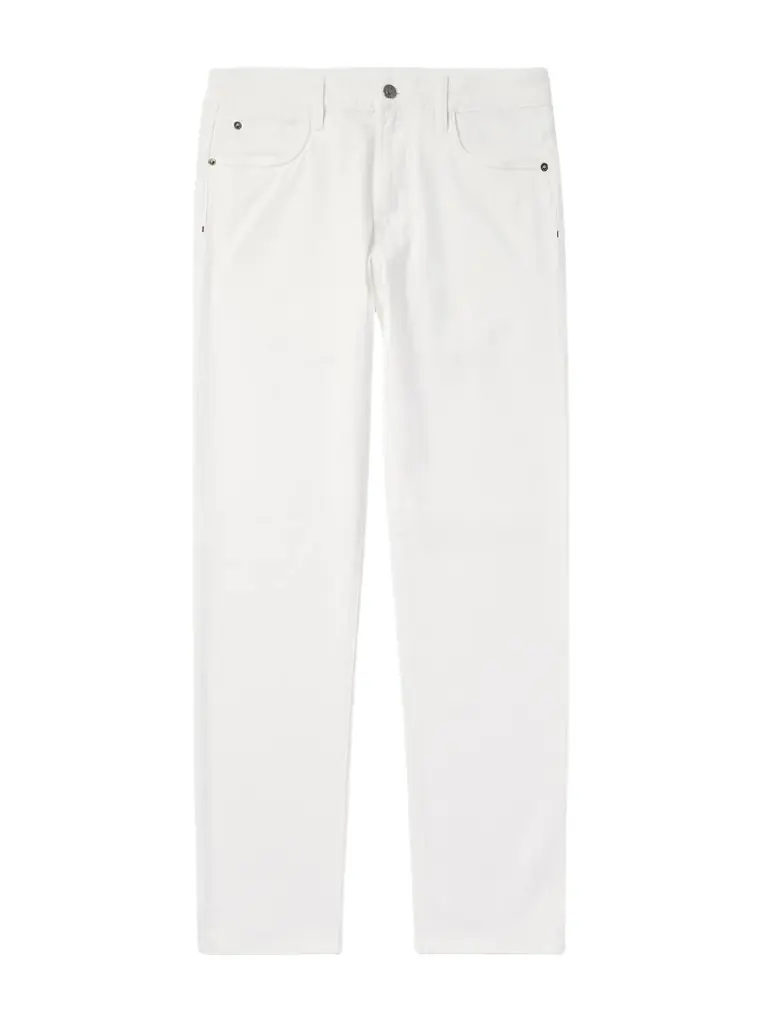 Loro Piana Quarona Slim-Fit Stretch-Cotton Twill Trousers - Men
