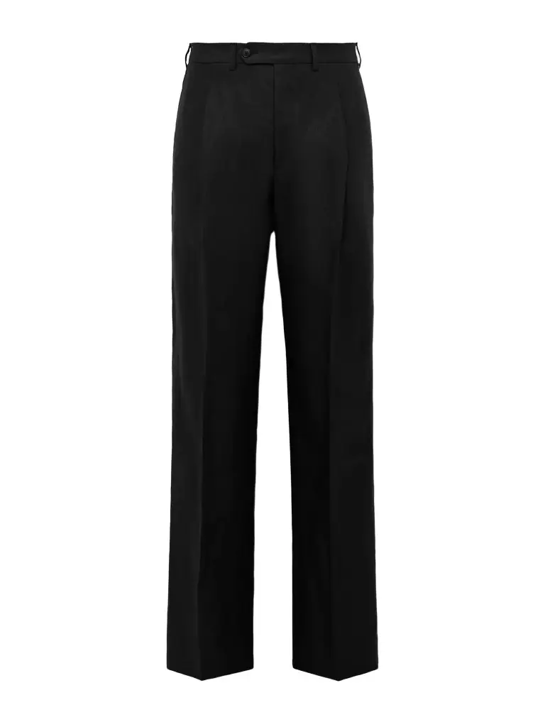 Saman Amel Amo Wide-Leg Pleated Linen Trousers - Men