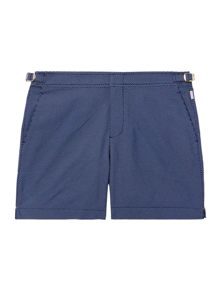 Orlebar Brown Bulldog Straight-Leg Mid-Length Jacquard Swim Shorts - Men