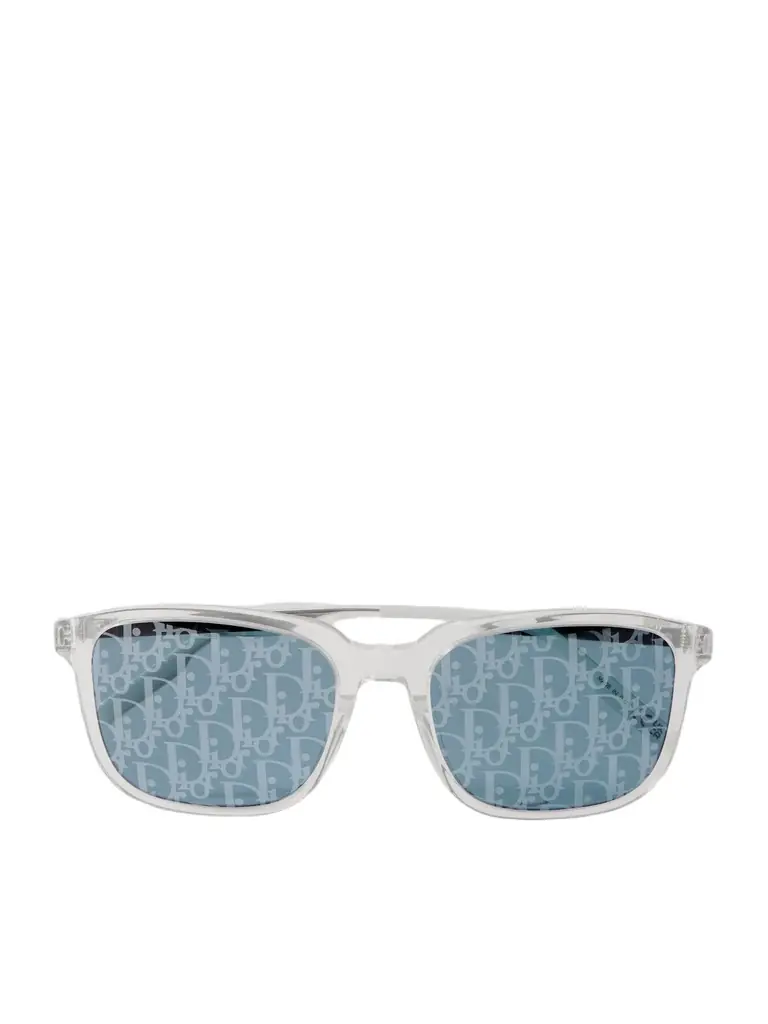 DIOR Eyewear DiorTag SU Square-Frame Acetate and Silver-Tone Mirrored Sunglasses - Men