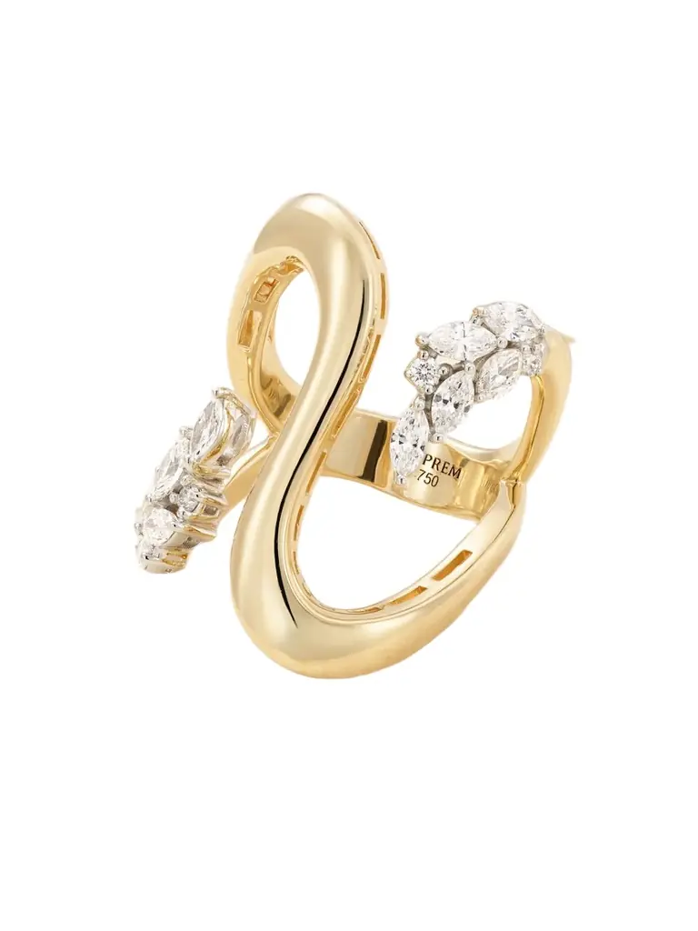 YEPREM 18-karat White And Yellow Gold Diamond Ring
