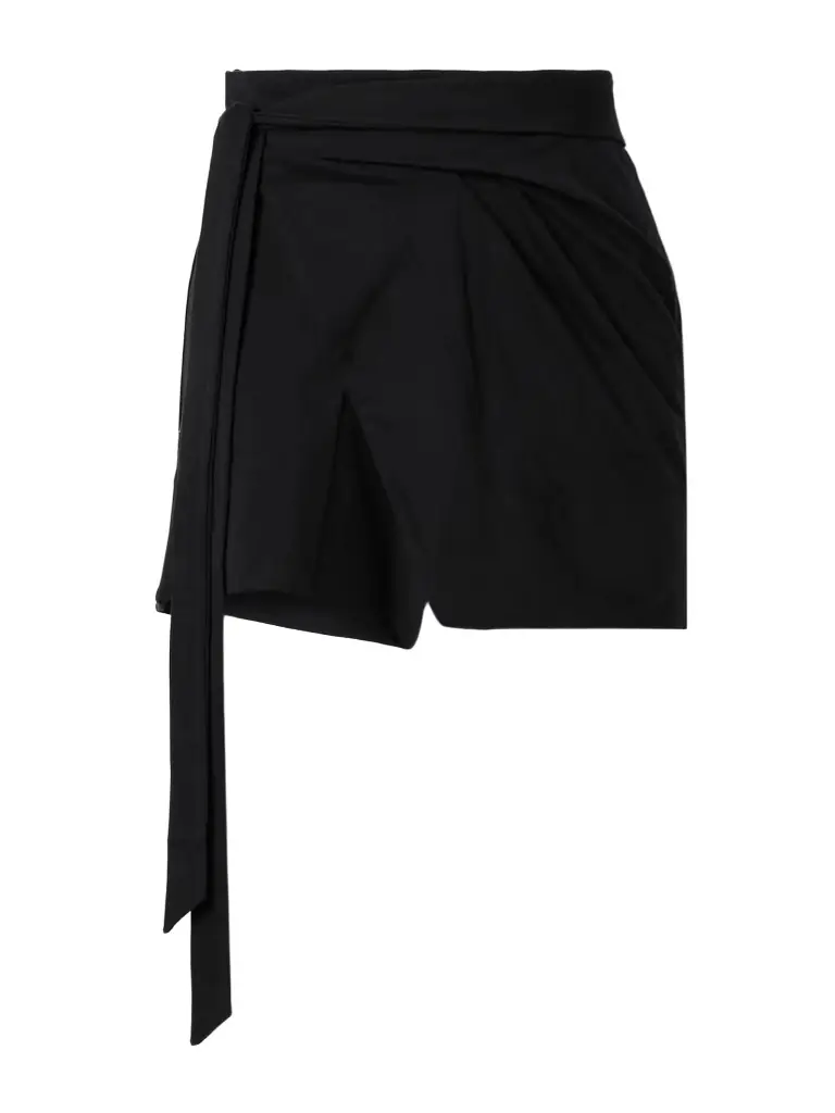 Isabel Marant Berenice Asymmetric Draped Cotton-jersey Mini Wrap Skirt