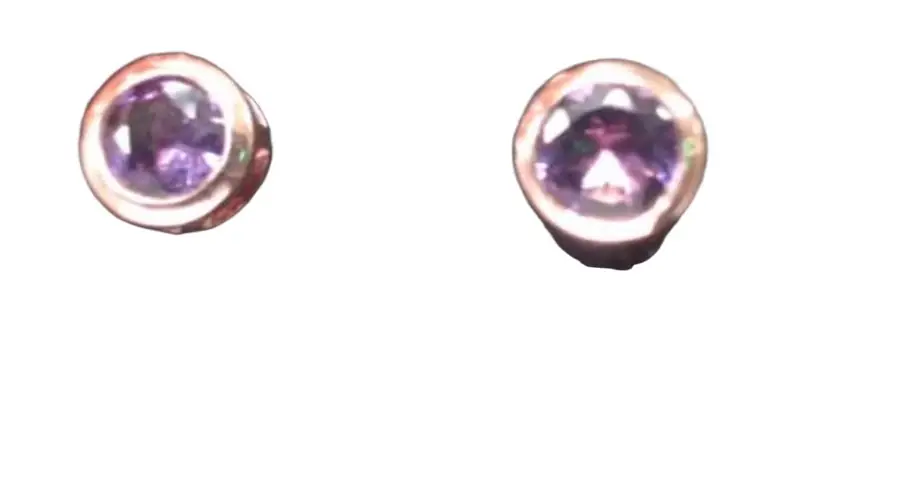 Wish Fine Jewelry 0.5ct Amethyst 14K Gold One Side Earring