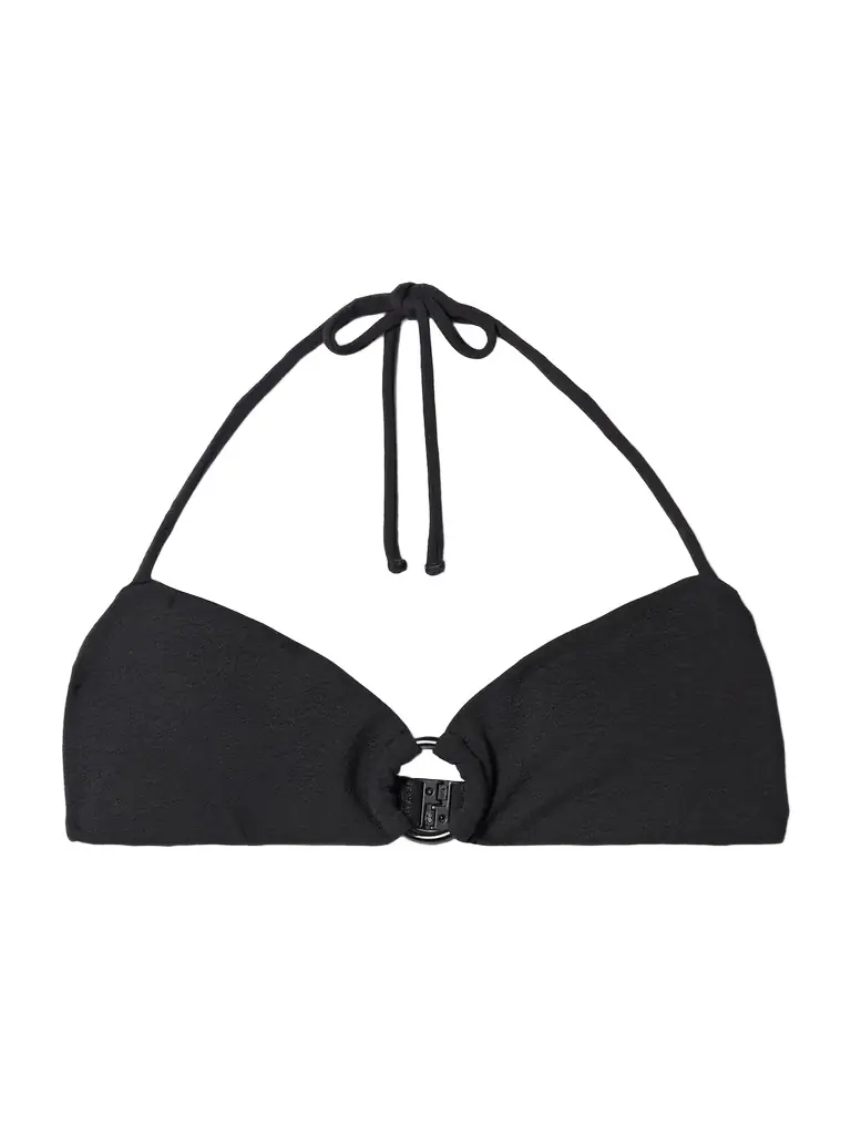 Matteau Embellished Stretch Recycled Halterneck Bikini Top