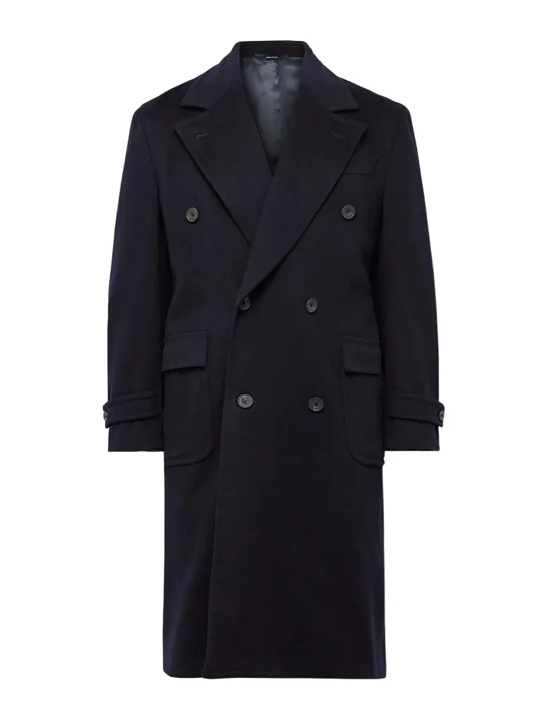 Thom Sweeney Double-Breasted Wool and Cashmere-Blend Felt Overcoat - Men