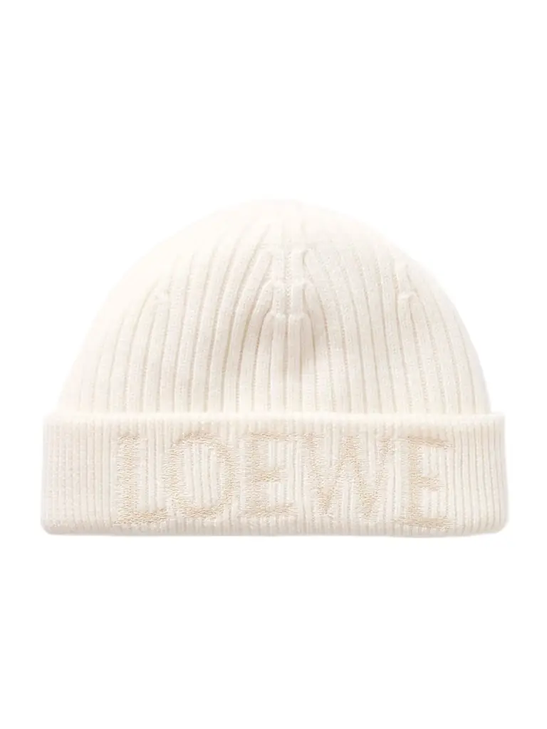 Loewe Embroidered Wool Beanie