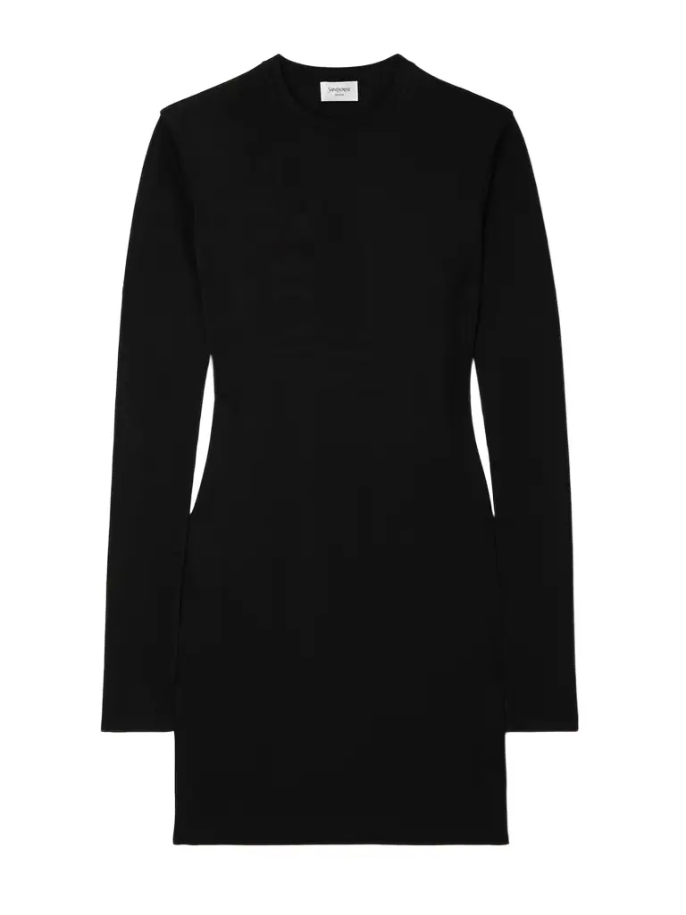 Saint Laurent Knitted Mini Dress