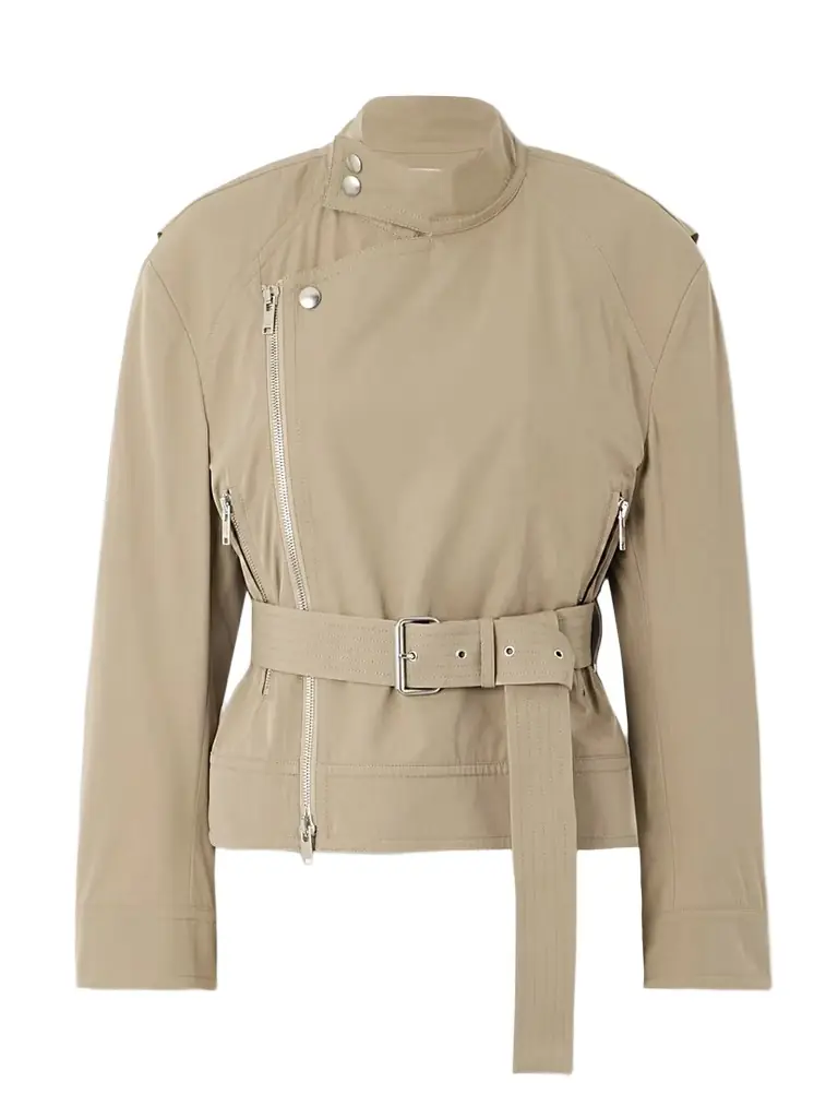 Bottega Veneta Belted Asymmetric Cotton-blend Jacket