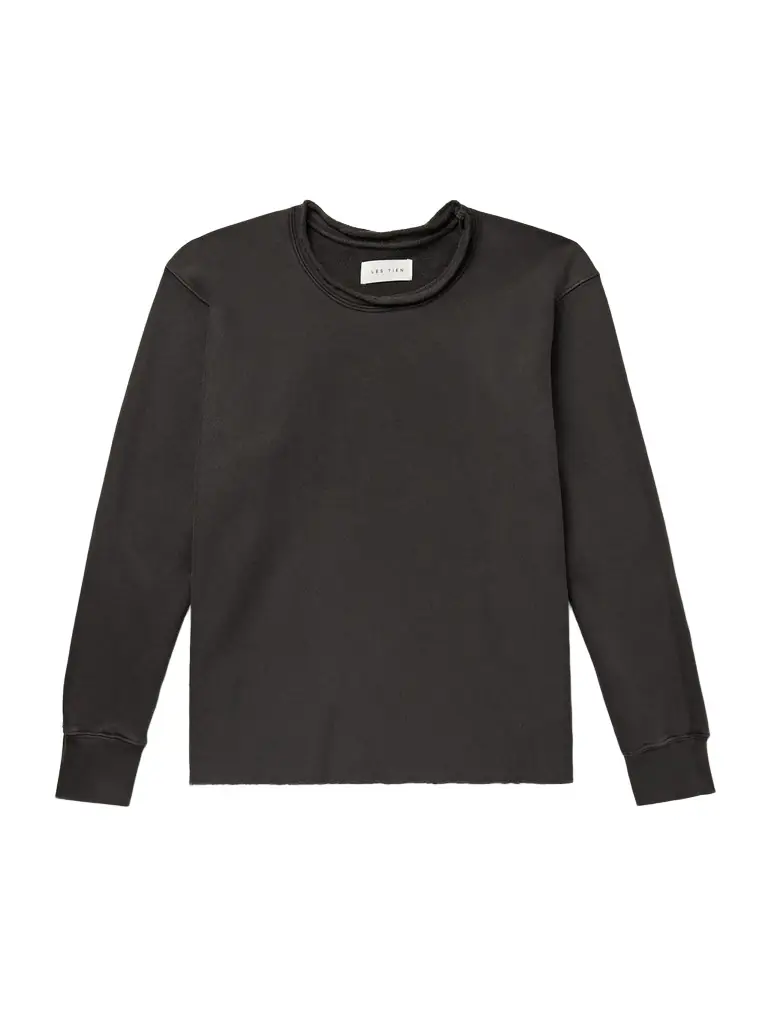 Les Tien Roll-Neck Heavyweight Structured-Fleece Cotton-Jersey Sweatshirt - Men