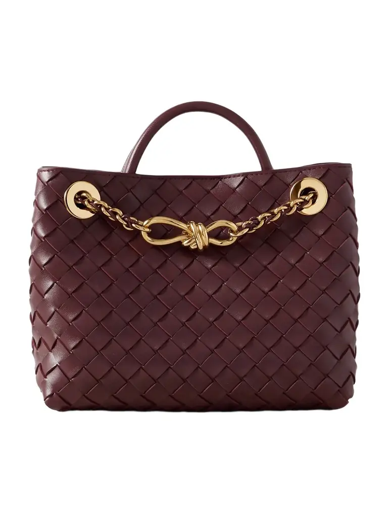 Bottega Veneta Andiamo Small Intrecciato Leather Tote