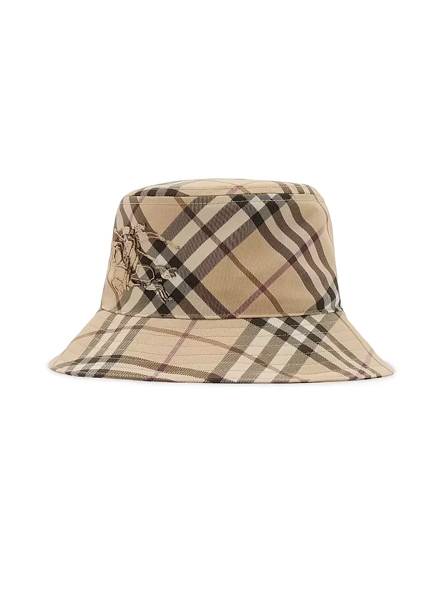 Burberry Women's Check Bucket Hat - Alabaster Ip Check