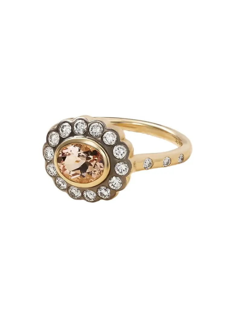 Marlo Laz Lexie 18-karat Gold, Morganite And Diamond Ring