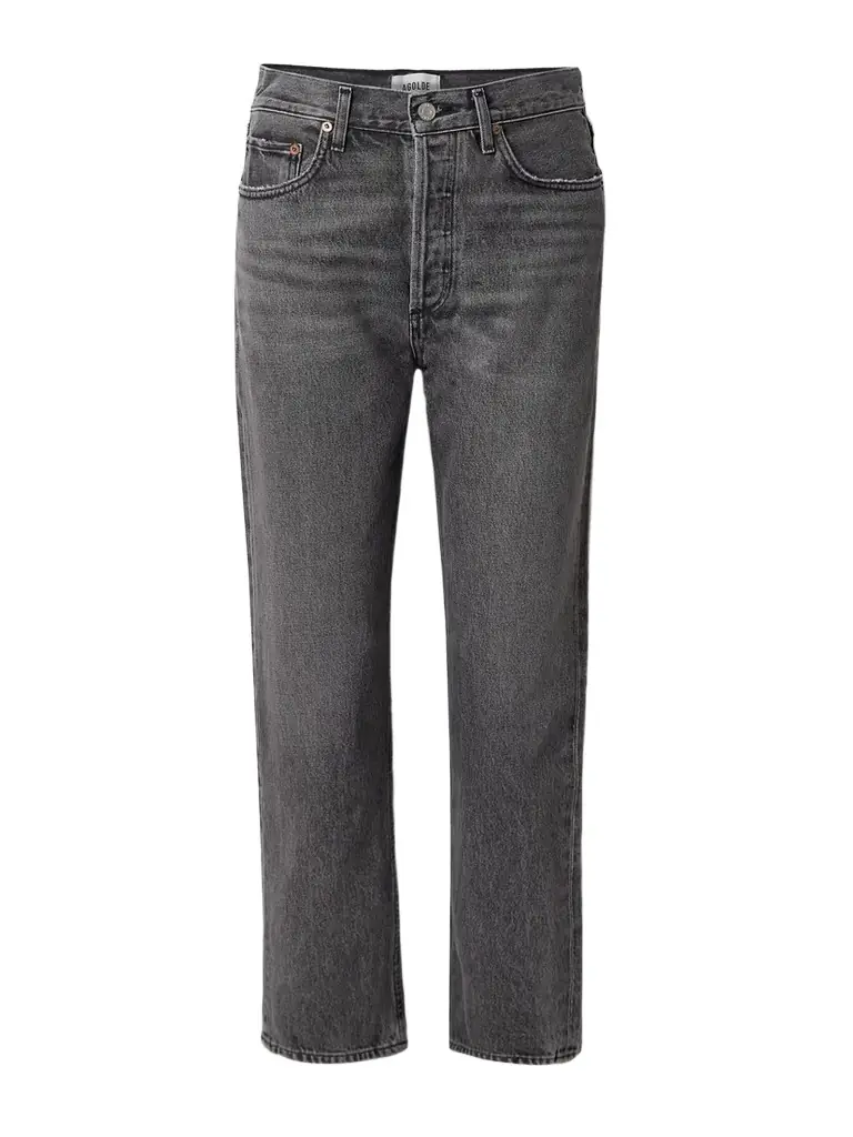 AGOLDE '90s Pinch Waist Cropped High-rise Straight-leg Jeans