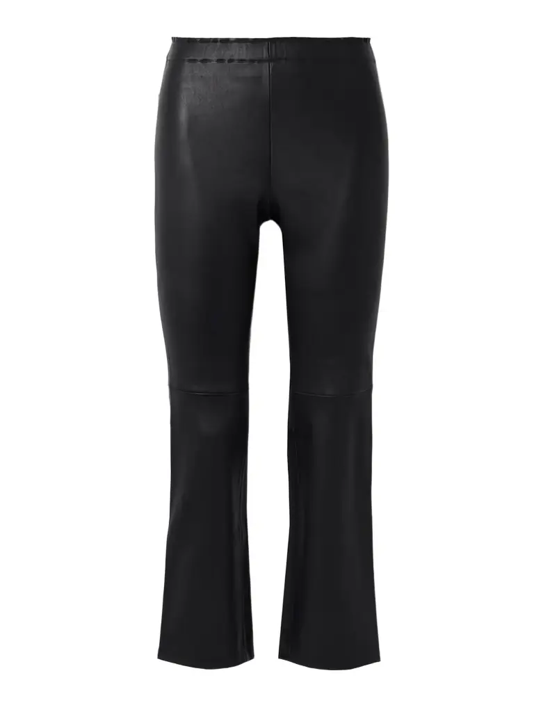 STOULS Jp Twenty Cropped Leather Flared Leggings