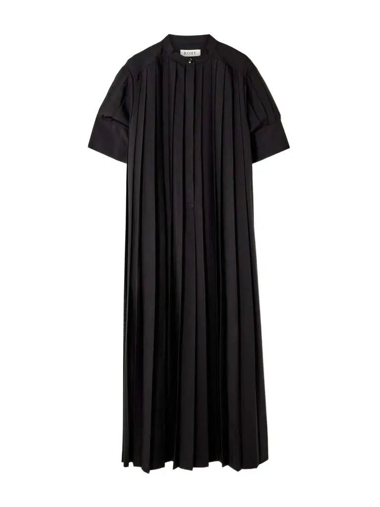 RÓHE Harmonica Plissé-crepe Midi Dress - Women's Clothing