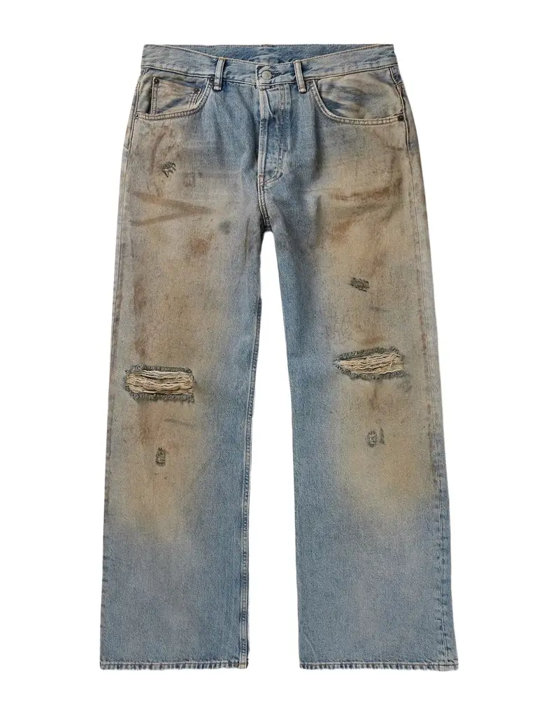 Acne Studios Straight-Leg Distressed Jeans - Men