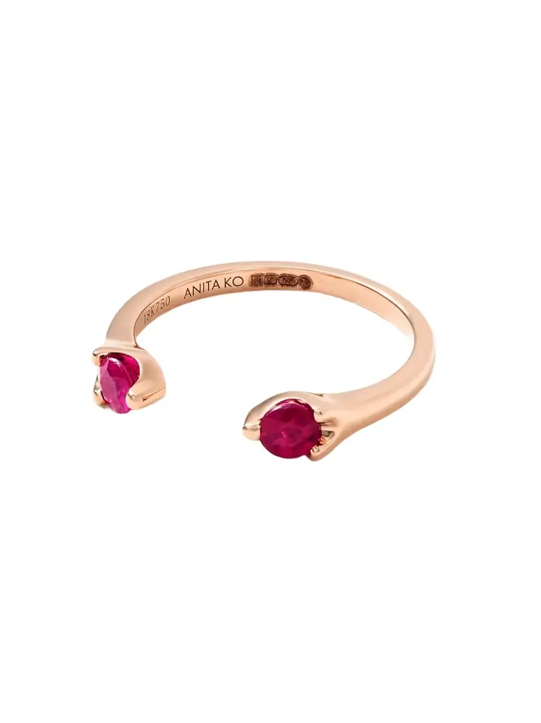 Anita Ko 18-karat Rose Gold Ruby Ring