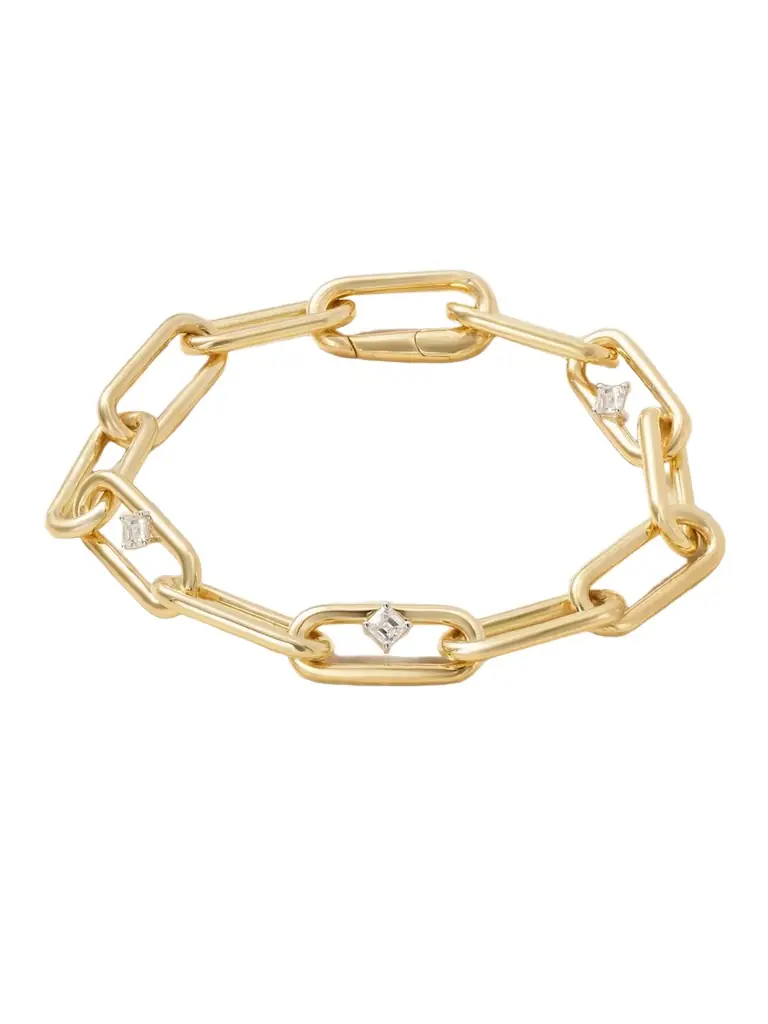 Nikos Koulis 18-karat Yellow And White Gold Diamond Bracelet