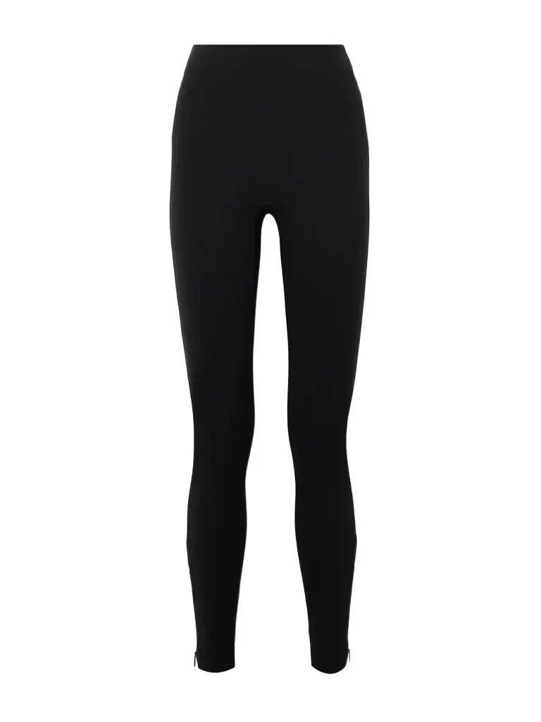 Spanx supersmooth™ Perfectfit Zip-embellished Stretch-ponte Leggings