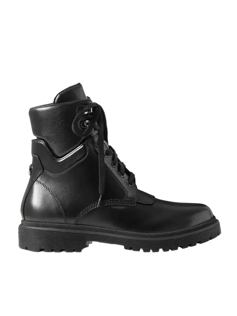 Moncler Patty Leather Ankle Boots