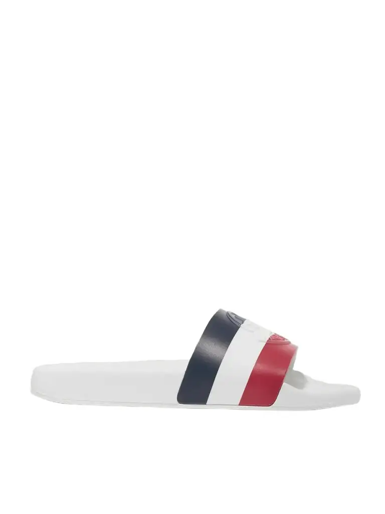 Moncler Striped Rubber Slides