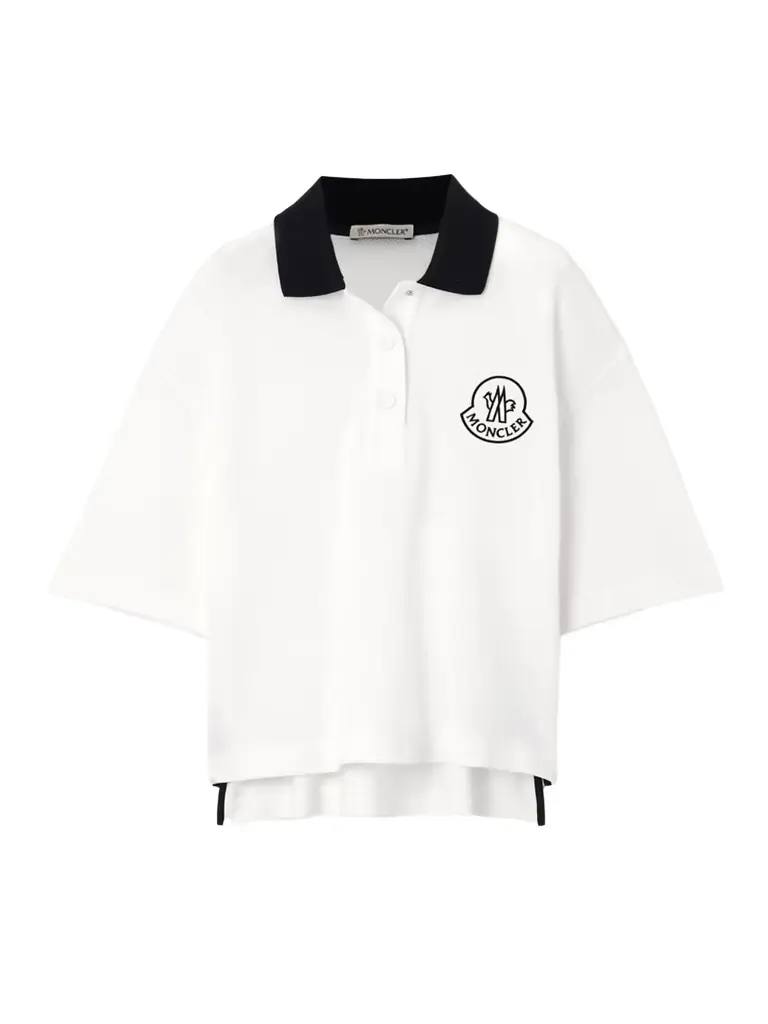 Moncler Appliquéd Cotton-piqué Polo Shirt