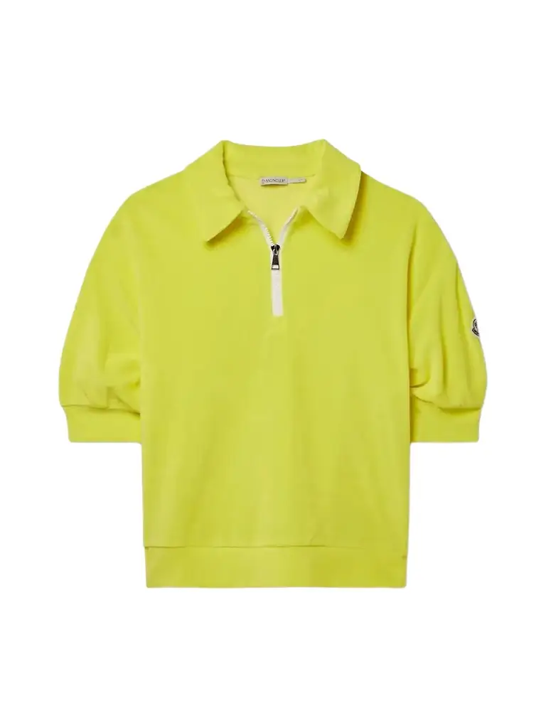 Moncler Cotton-blend Terry Polo Shirt