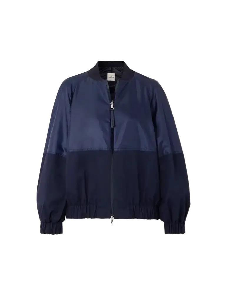 Moncler Gobie Satin And Cotton-blend Twill Bomber Jacket