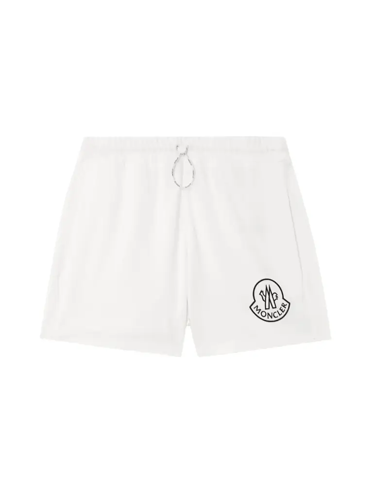 Moncler Printed Cotton-piqué Shorts