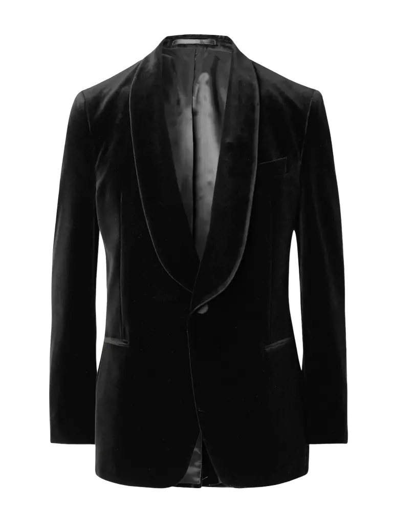 MR P. Slim-Fit Shawl-Collar Cotton-Velvet Tuxedo Jacket - Men