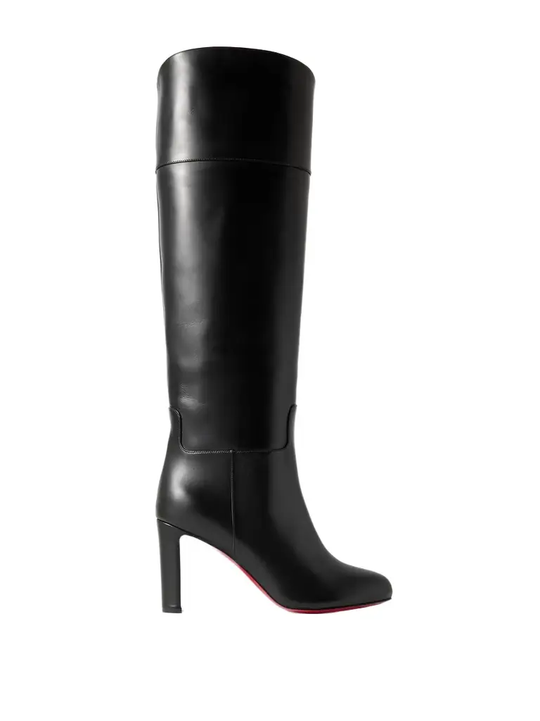 Christian Louboutin Loo Botta 85 Leather Knee Boots
