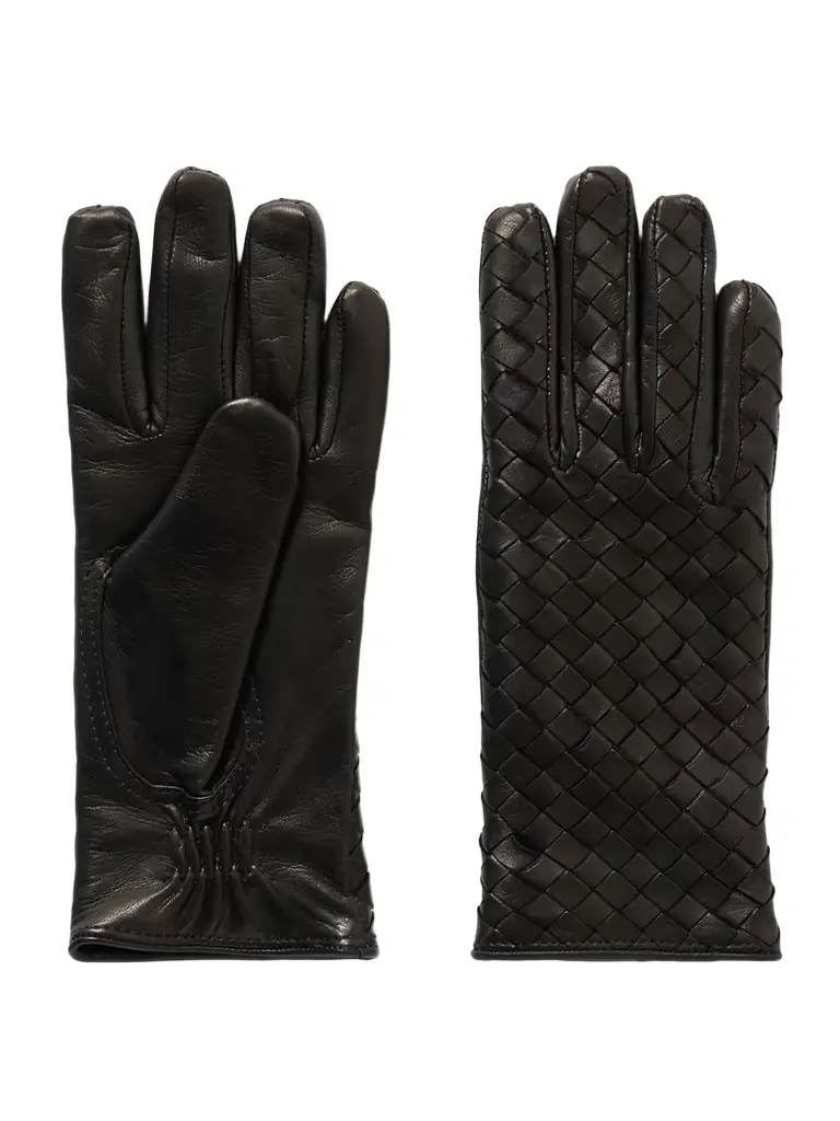 Bottega Veneta Intrecciato Leather Gloves