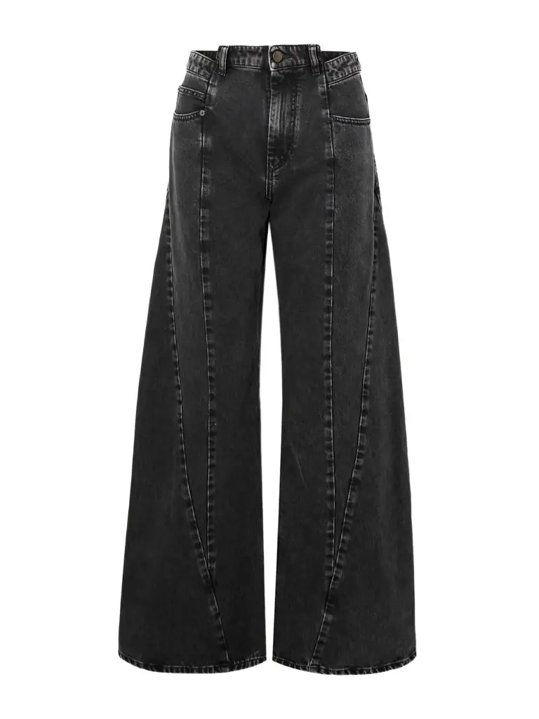 Maison Margiela Paneled High-rise Wide-leg Jeans
