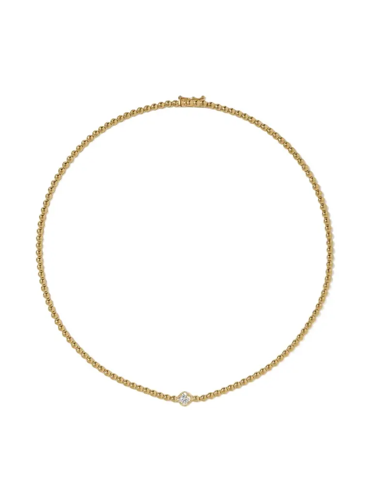 Jennifer Meyer 18-karat Gold Diamond Necklace