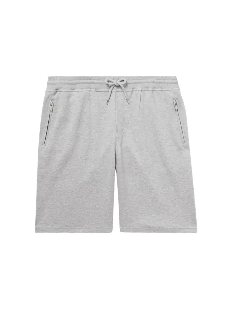 Brunello Cucinelli Straight-Leg Cotton-Blend Jersey Drawstring Shorts - Men