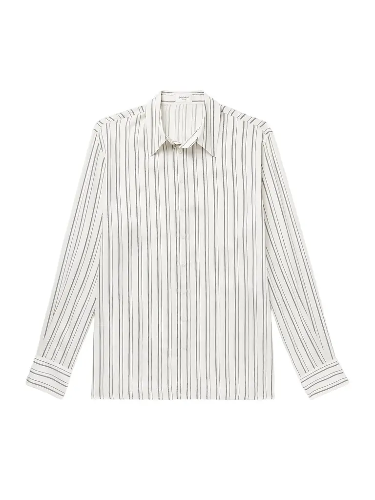 Saint Laurent Striped Silk Shirt - Men