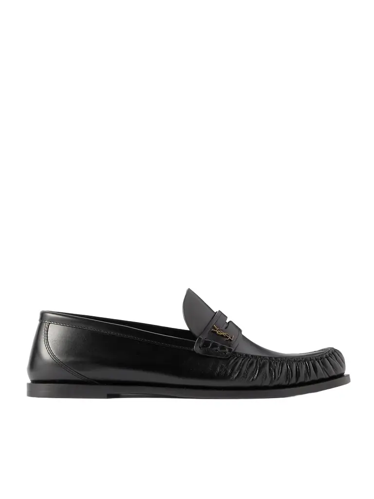 Saint Laurent Laurent Logo-Embellished Leather Penny Loafers - Men