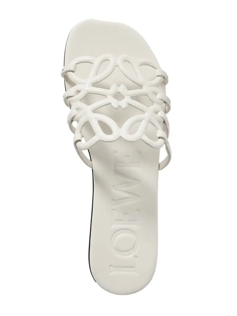 Loewe Petal Anagram Leather Slides