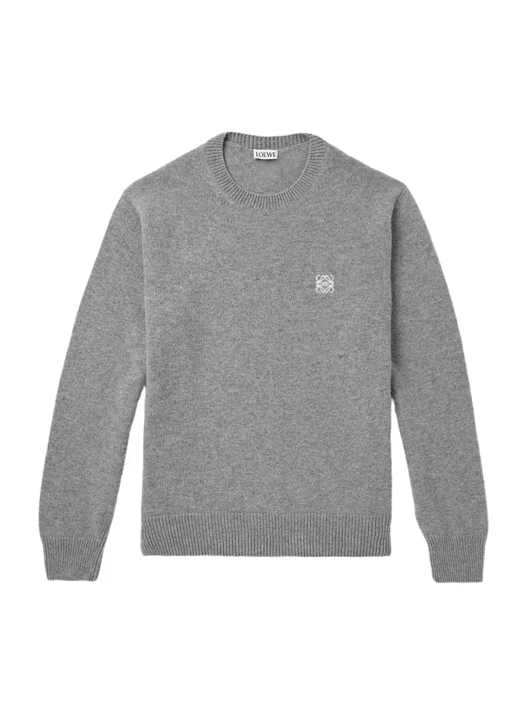 Loewe Anagram Logo-Embroidered Wool Sweater - Men